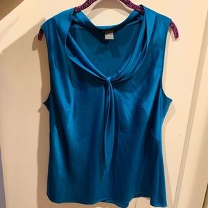 Ann Taylor Sleeveless Blouse - Teal Not Blue